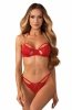 Obsessive Matildea Bra & Crothless Thong komplet damski 